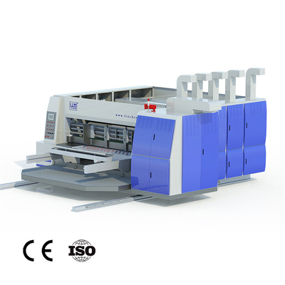 Flexo Ink 4 kolory Maszyna do drukowania tektury falistej Dłutowanie Sztancowanie Automatyczne