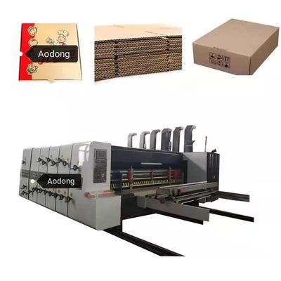 Gładka obsługa Linia do produkcji pudeł z tektury falistej Maszyna do drukowania pudełek na pizzę