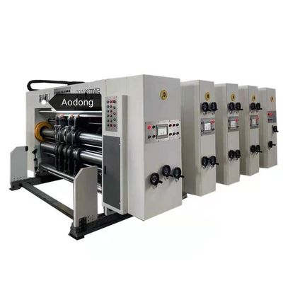 2021 Nowy 3-kolorowy druk fleksograficzny Maszyna do dłutowania tektury falistej 3-kolorowa drukarka i sloter w Indiach