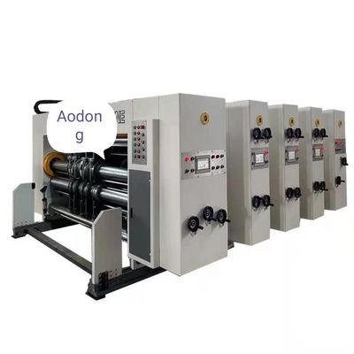 Sterowanie PLC Fleksograficzna maszyna do drukowania pudełek, rotacyjny sprzęt do sztancowania