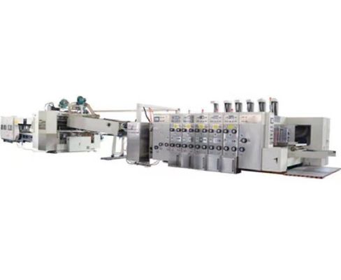 W pełni automatyczne drukowanie Szybkie składanie 920 mm Maszyna do produkcji pudeł z tektury falistej